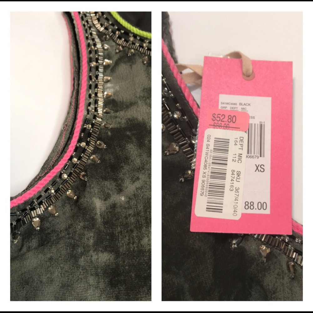 NWT Chelsea & Violet Tie Dye Embellished Top - Picture 6 of 6